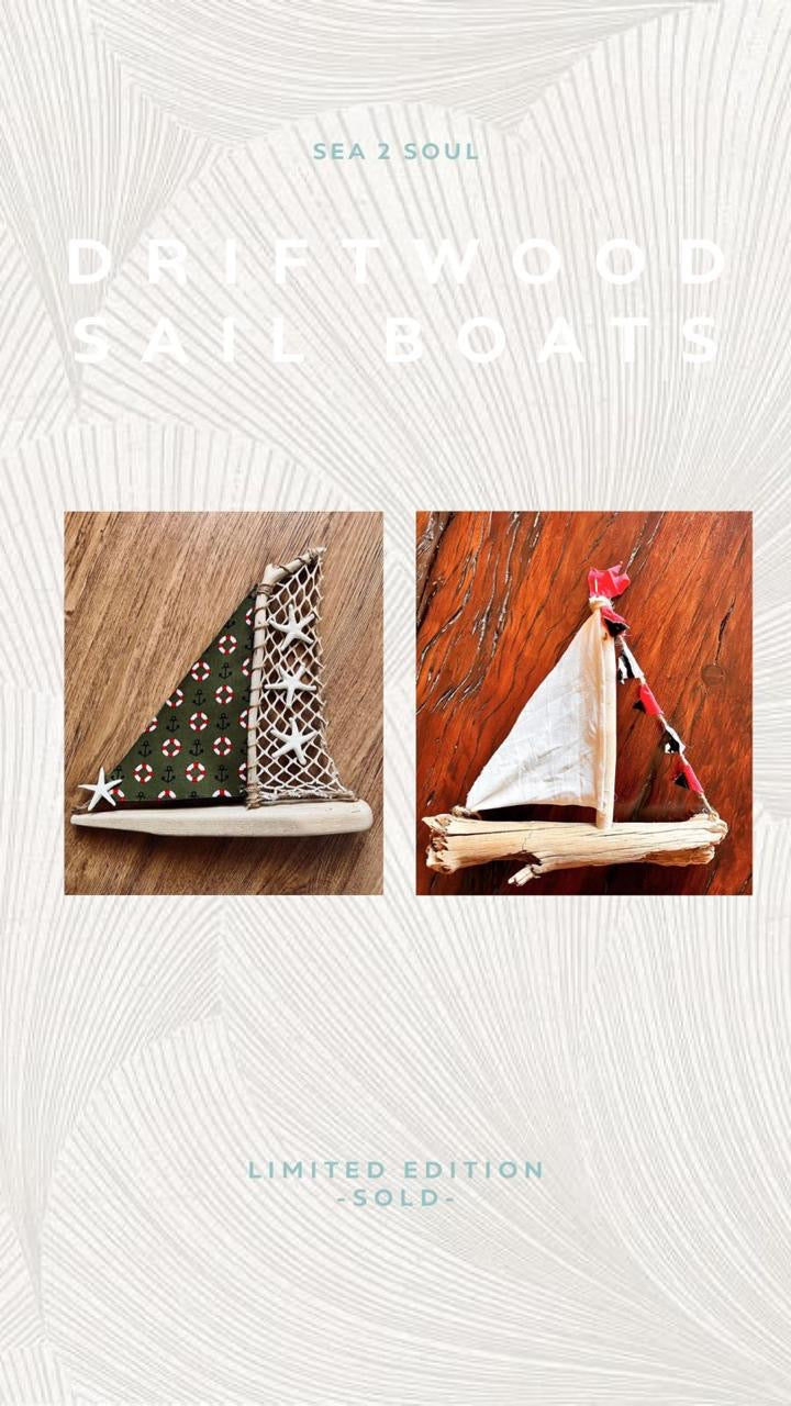 Sail boats (drift wood)